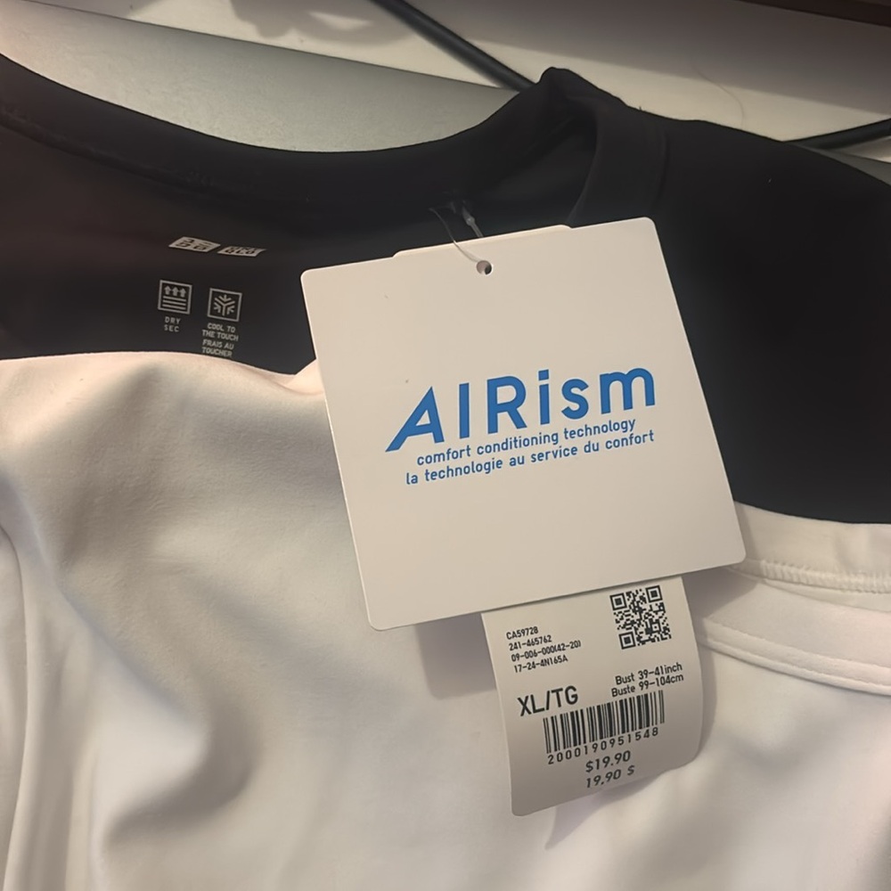 Brand new with tags -xl 2 shirts black and white - Picture 3 of 6